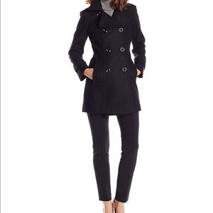 Wool blend women’s classic double breasted coat